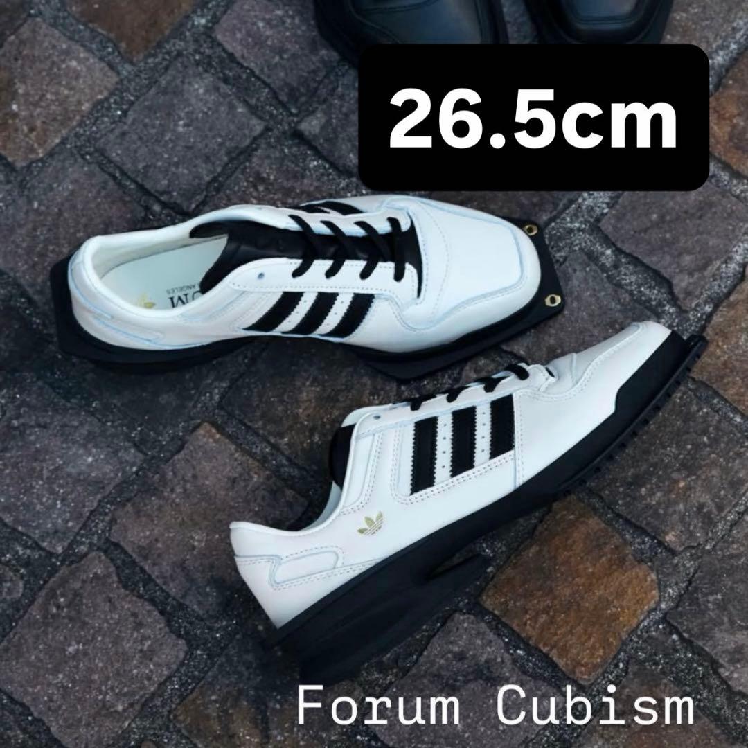 アディダス ウィメンズ フォーラム キュビズム クリームホワイト 26.5