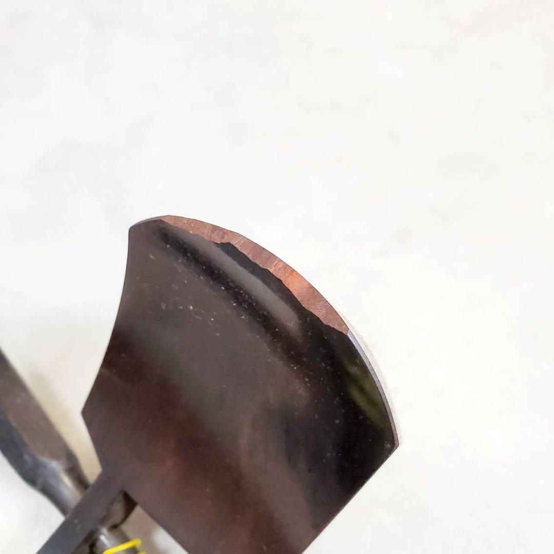 ジャンク 津軽三味線 東さわり 丸打胴 犬皮 中棹 紫檀 三つ折り ハード