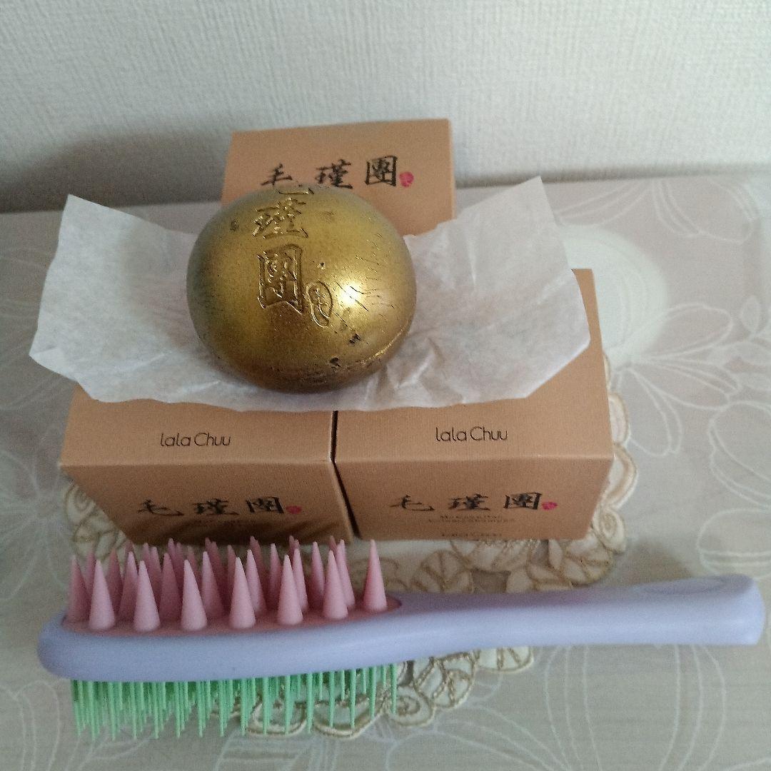 モウキンダン　ボリュームシャンプー120g(20%増量)×3箱 マッサージブラシ