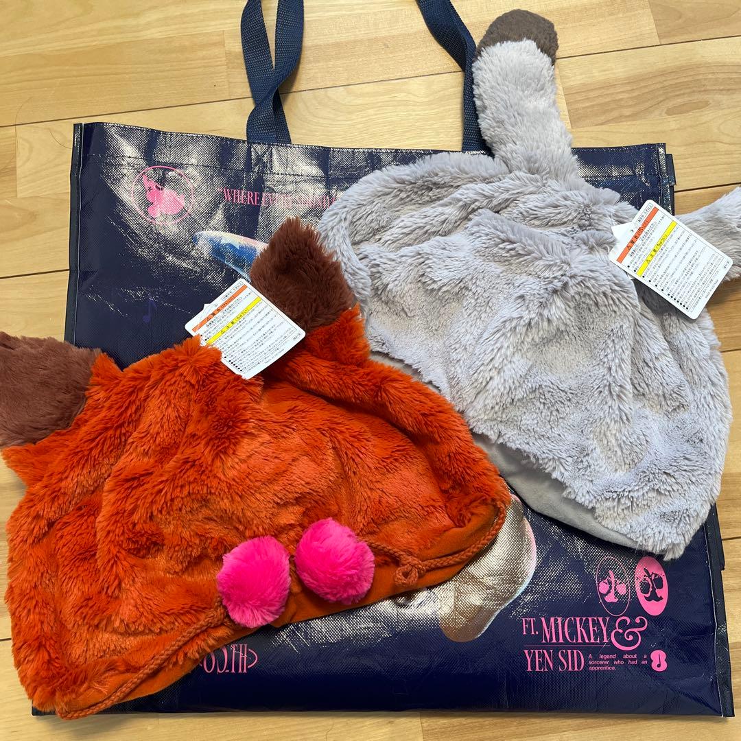 新品 ディズニー ズートピア ニック ジュディ ファンキャップ