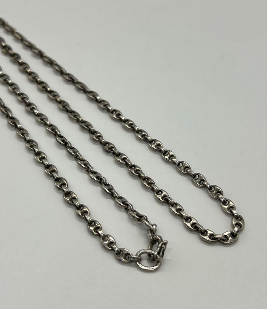 グッチ GUCCI マリーナチェーンロングネックレス アンカー SV800 希少