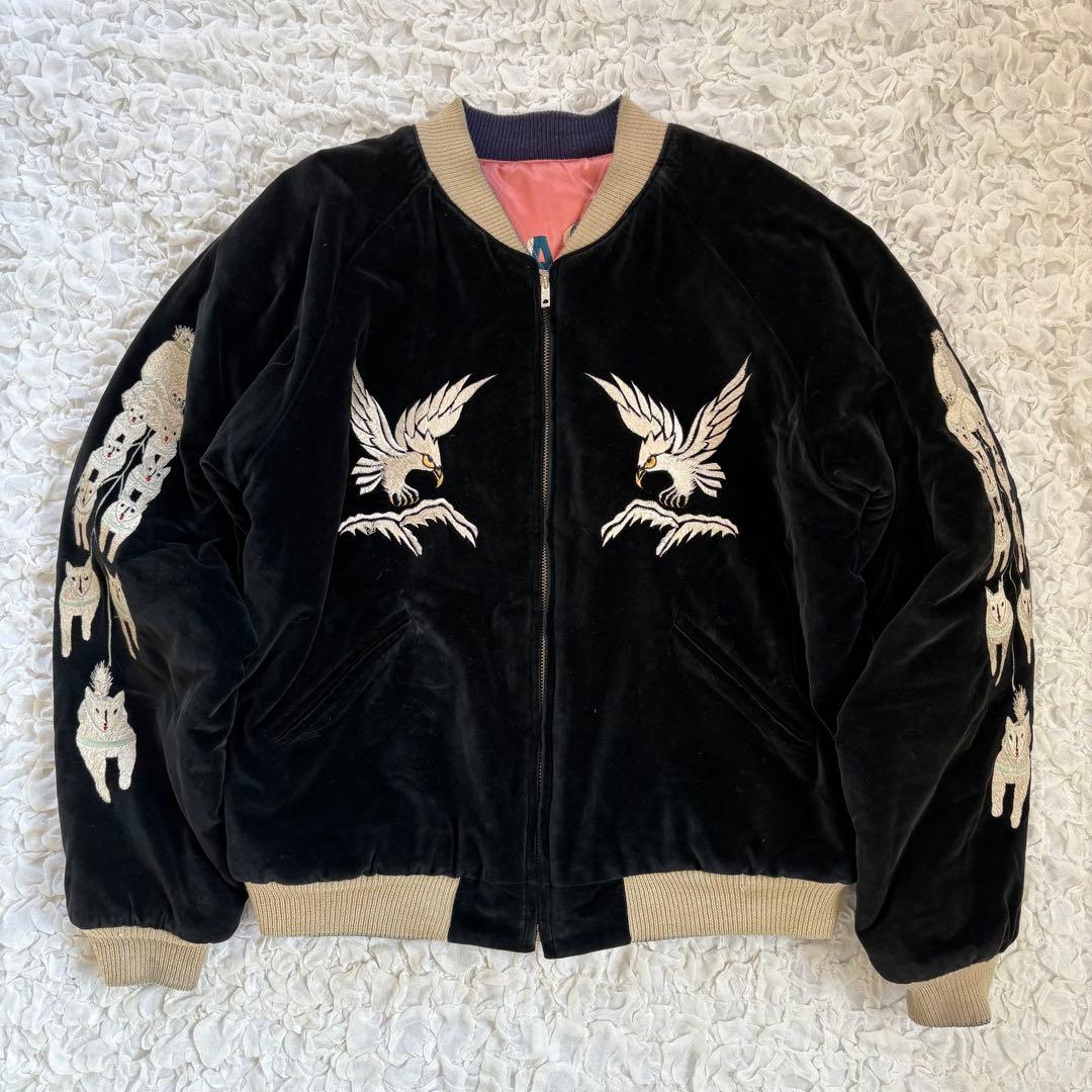 テーラー東洋 アラスカジャン 別珍×サテン リバーシブル スカジャン 中