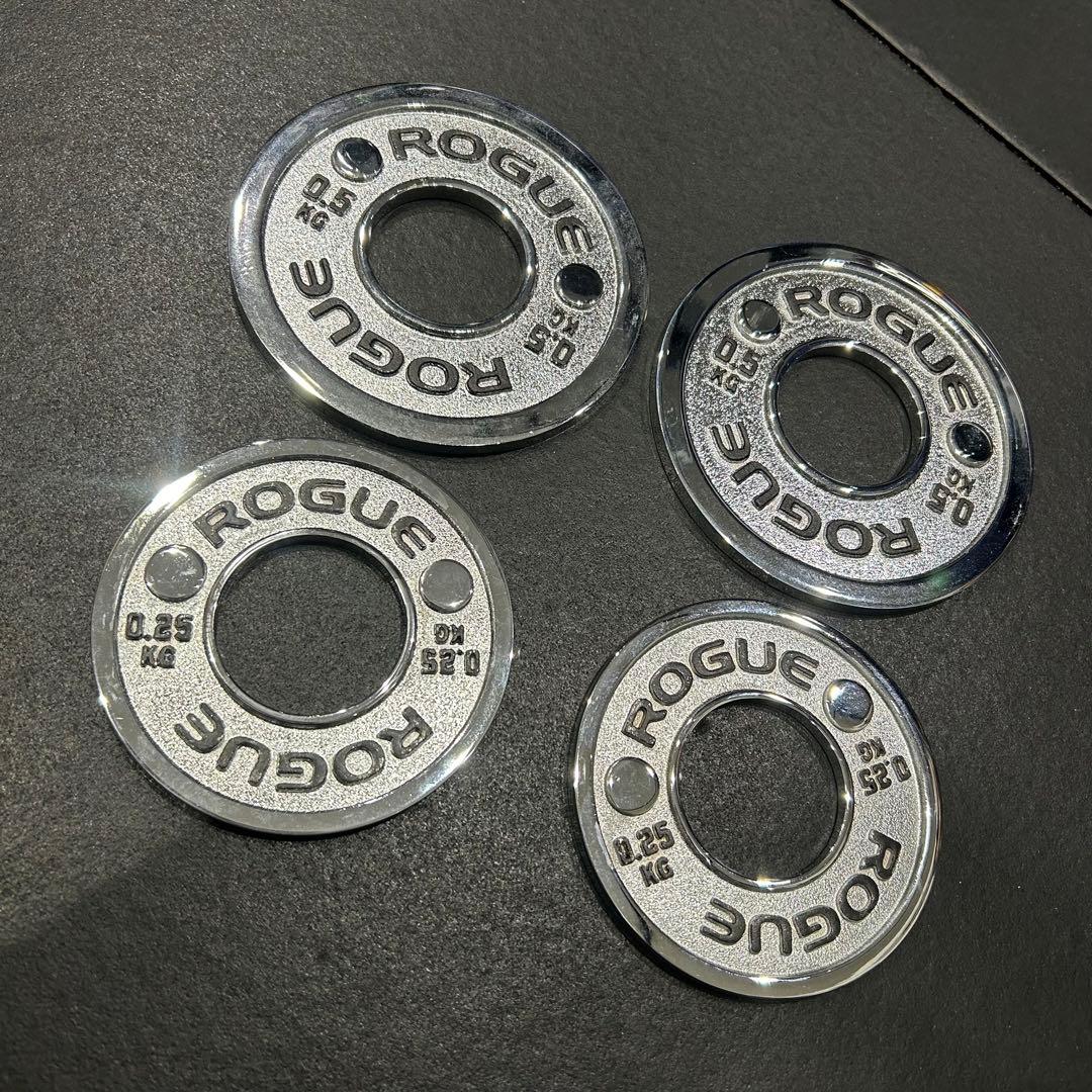 ROGUE パワーリフティングプレート0.5kg 0.25kgセット　50mm用