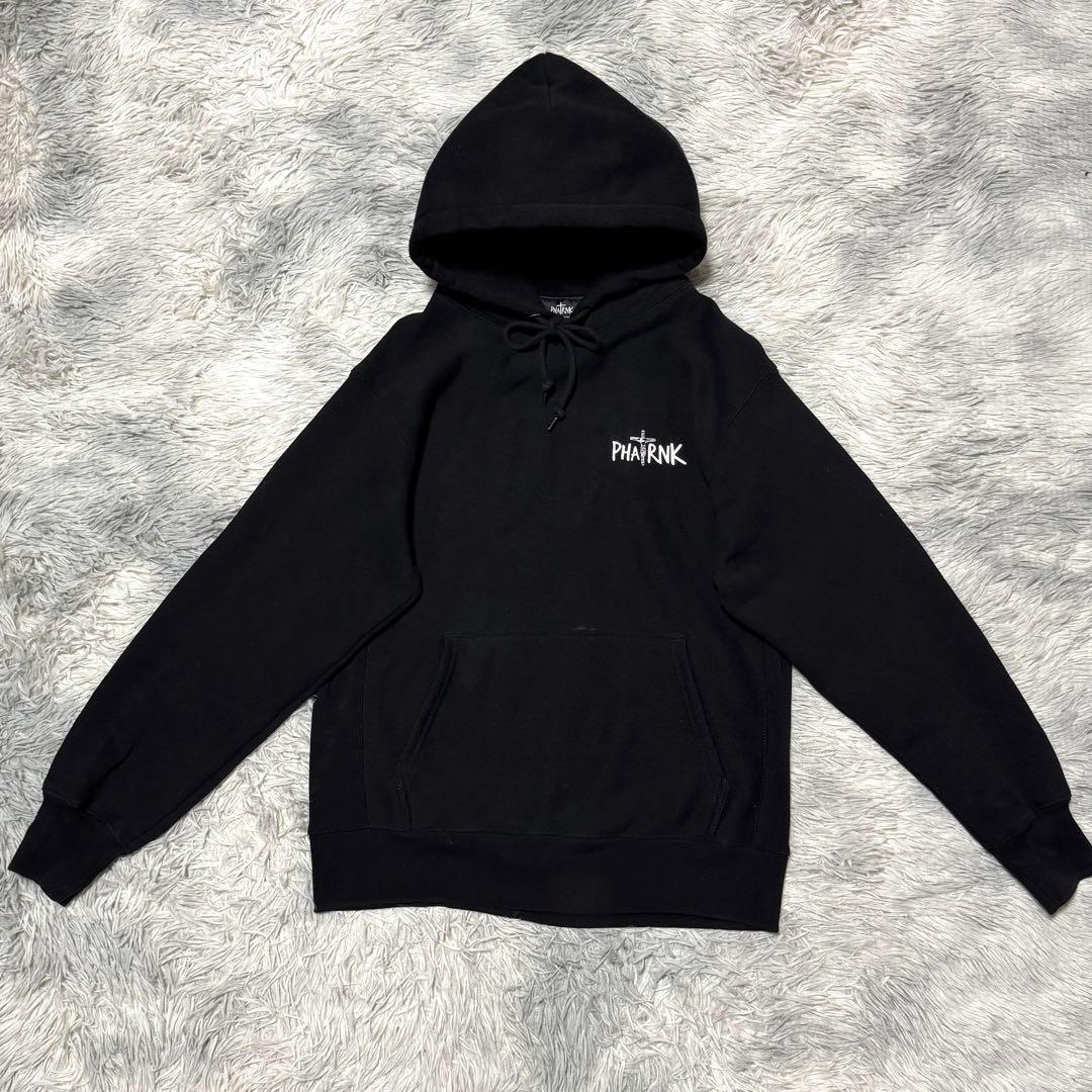 希少デザイン】ファットランク パーカー バックビッグプリント