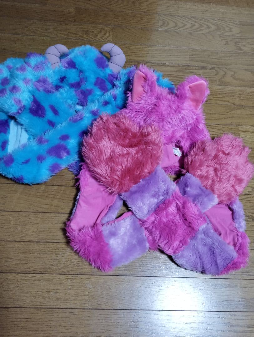 【ぱ】ディズニー　マフラー　マフラーファンキャップ チェシャ猫　サリー