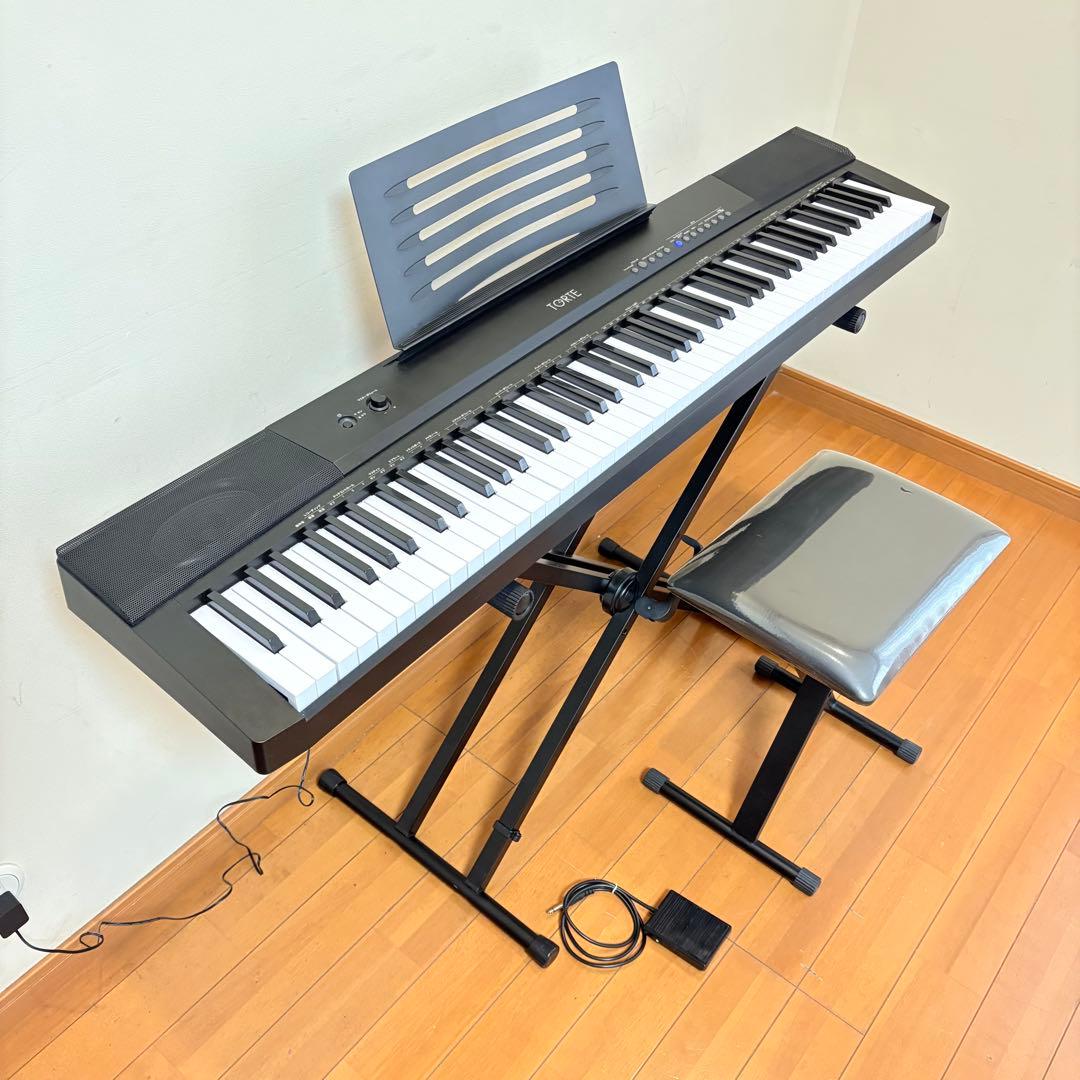 【peqqpe 様用】TORTE 88鍵盤電子ピアノTDP-88 スタンド・椅子