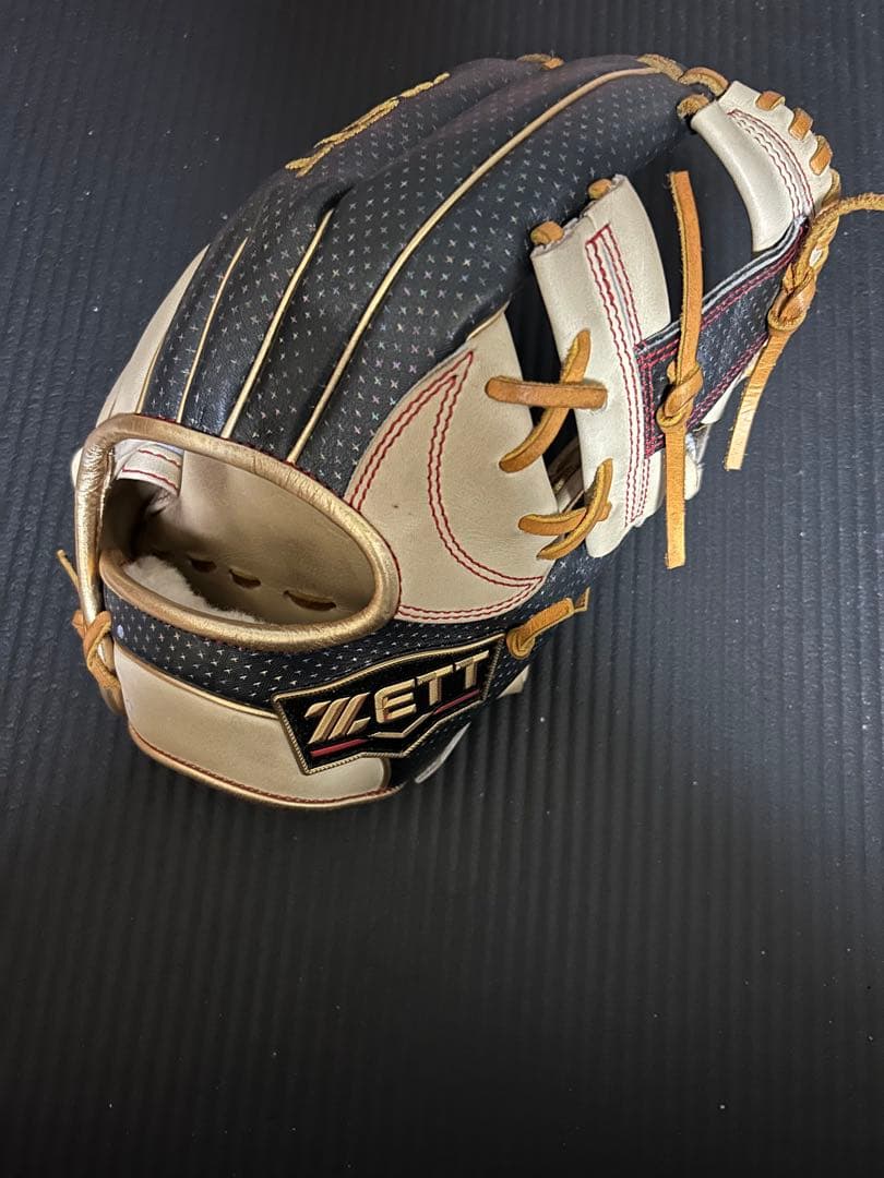 ZETT 軟式グローブ ネイビー/ベージュ