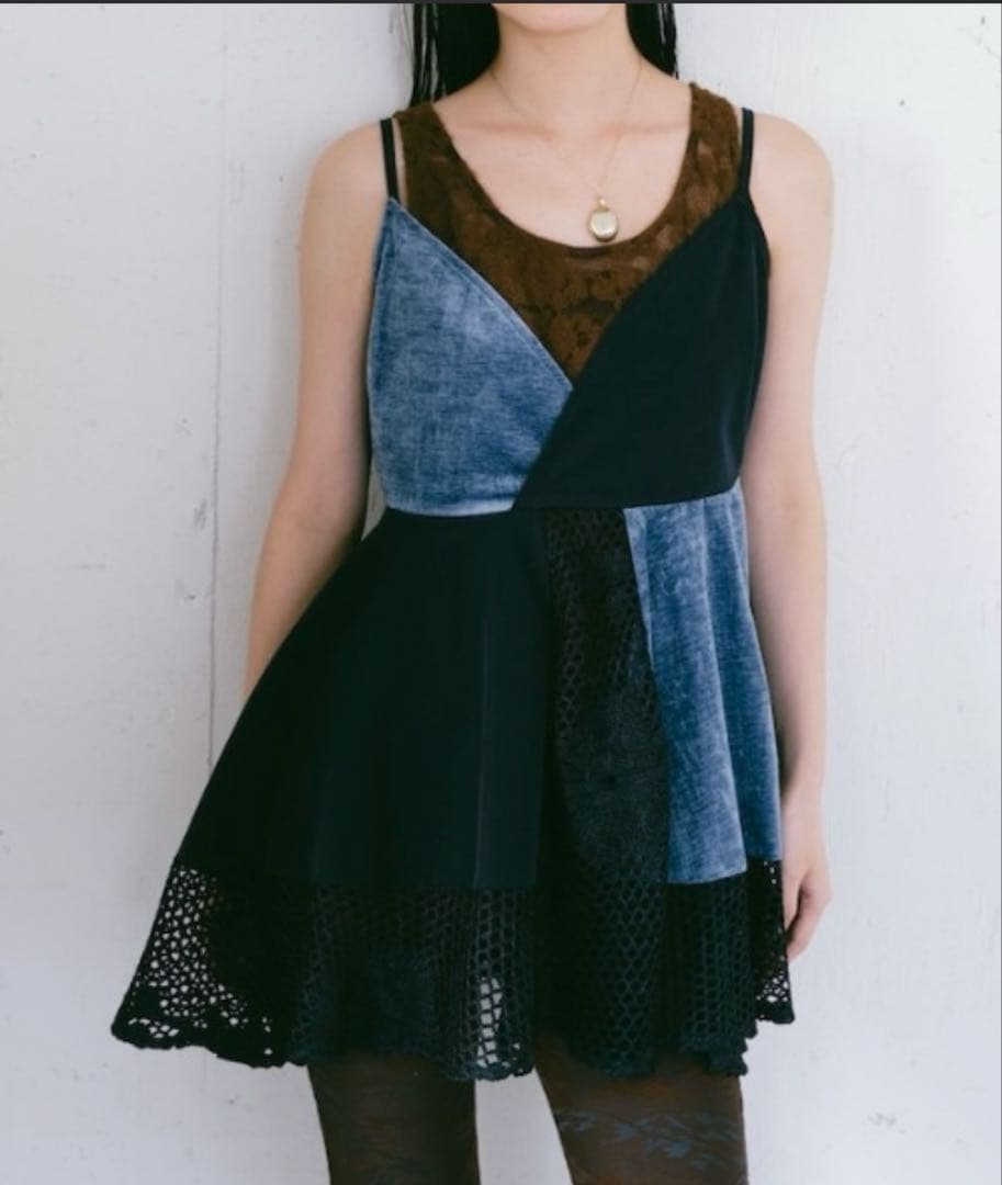 トップス MARTE Sahara Patchwork Circular Top