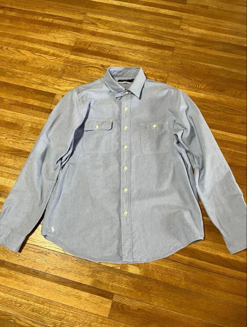 中古ロンハーマン　別注ラルフローレン長袖シャツ　L ブルー 楽天市場】【中古】【古着】 Polo Ralph Lauren 長袖 チェックシャツ L