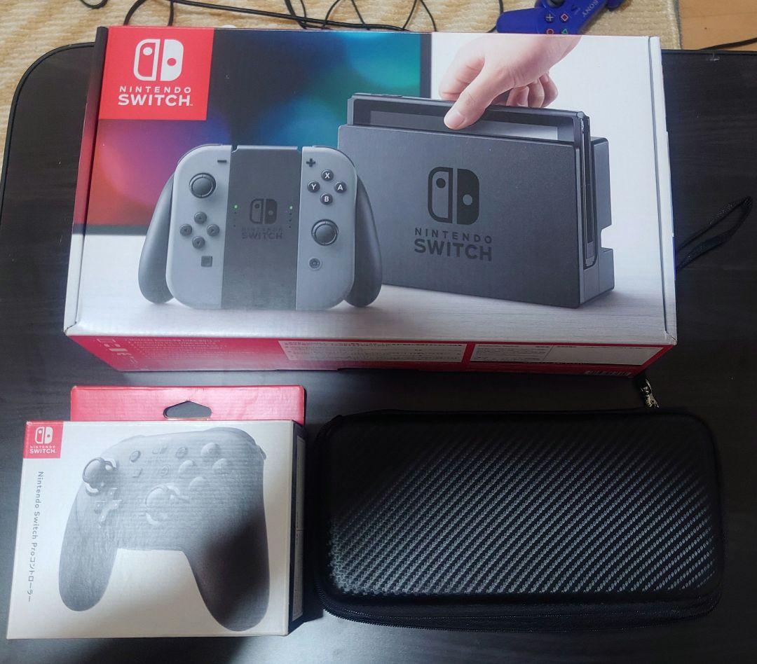 ニンテンドースイッチ 本体 プロコントローラー、ケース付き