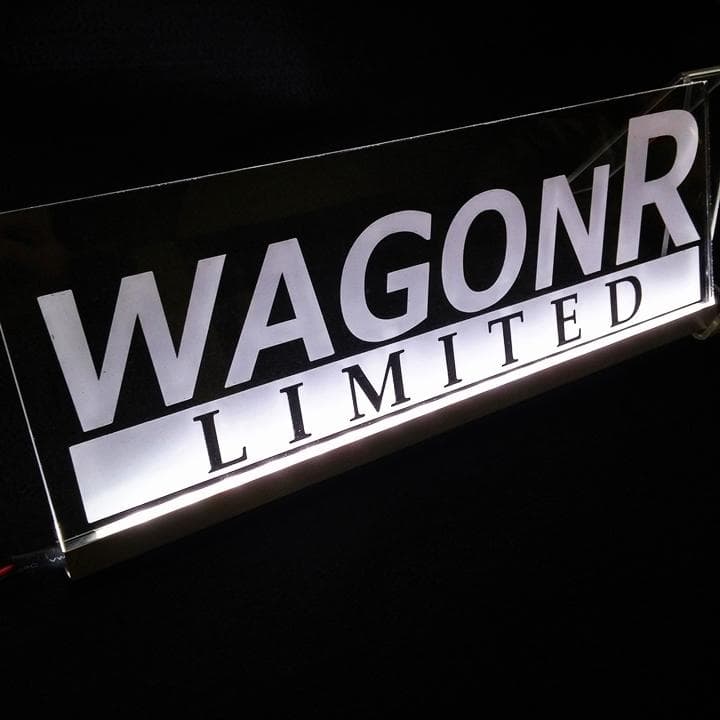 ワゴンRリミテッド① LEDアクリルプレート スズキ MH23S MH34S