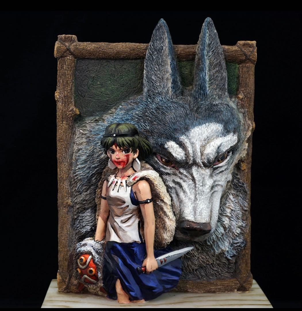 スタジオジブリ　もののけ姫　店頭用ディスプレイフィギュア