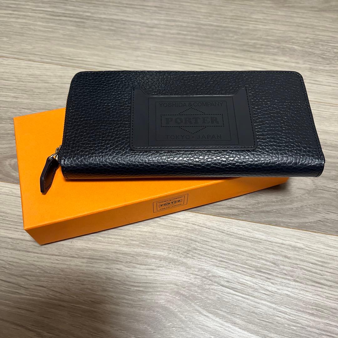 PORTER GLAZE ブラックレザー長財布 PORTER ポーター スプレンダー ロングウォレット 261-03893 吉田カバン