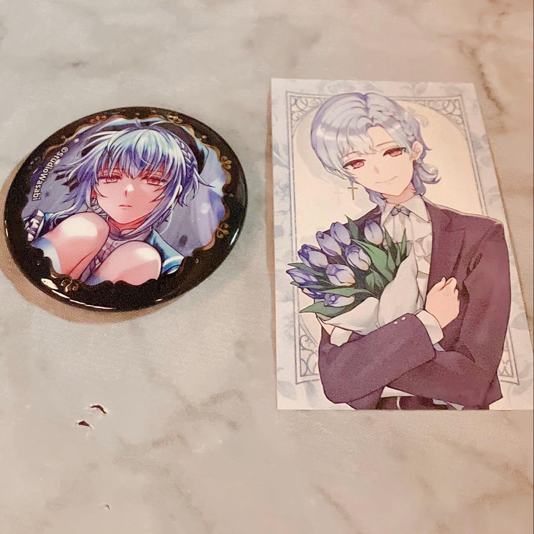 あくねこ フルーレ 缶バッジ キャラバッジコレクション 箔押し 花束