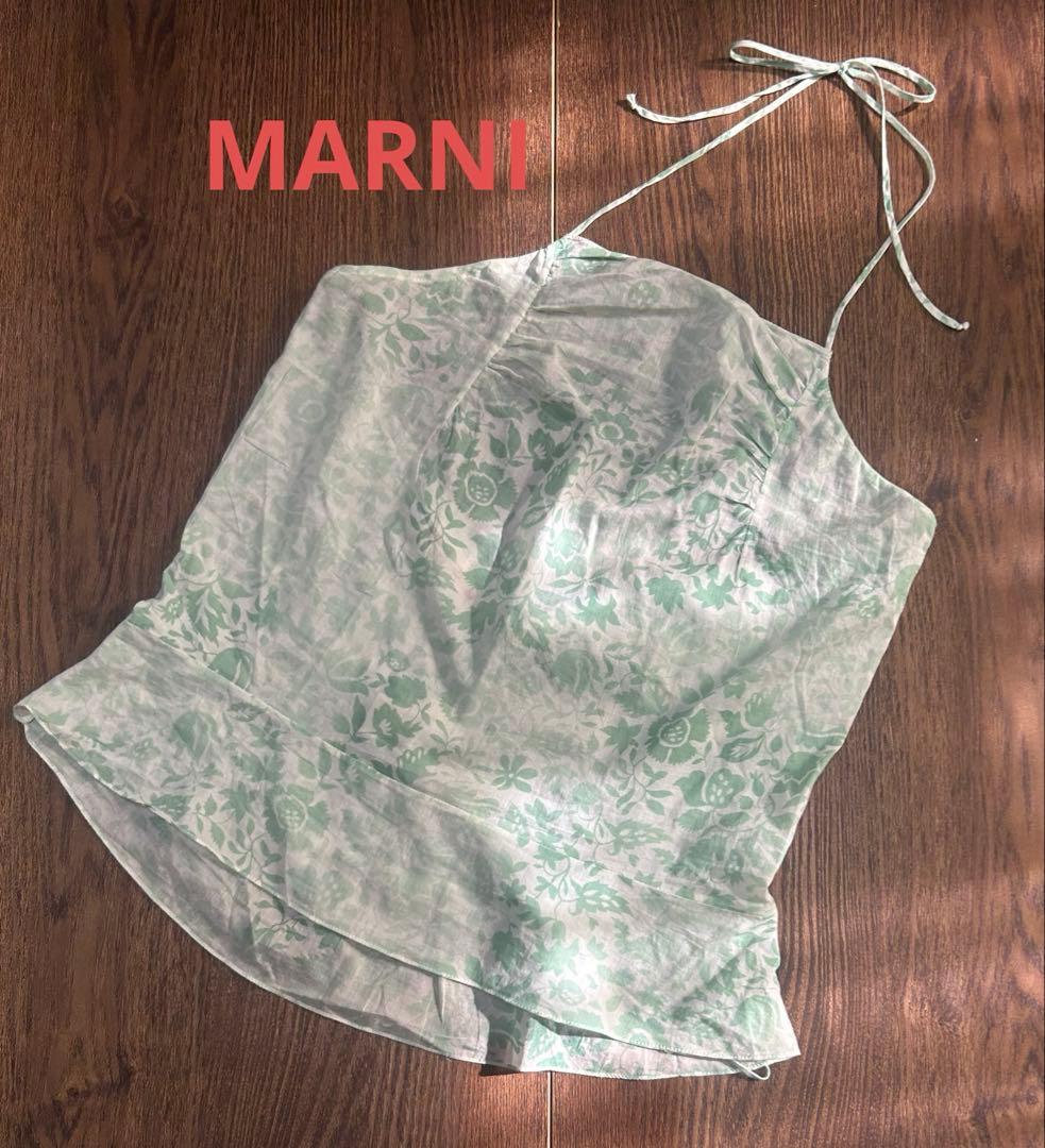 MARNI マルニ タイダイ コットン ボタニカルプリント キャミソール