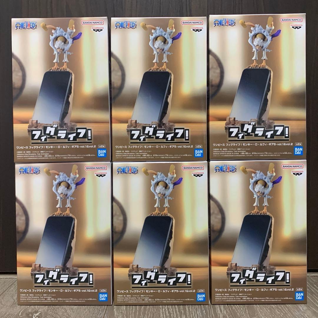 ONE PIECE フィグライフ スマホスタンド 6点セット