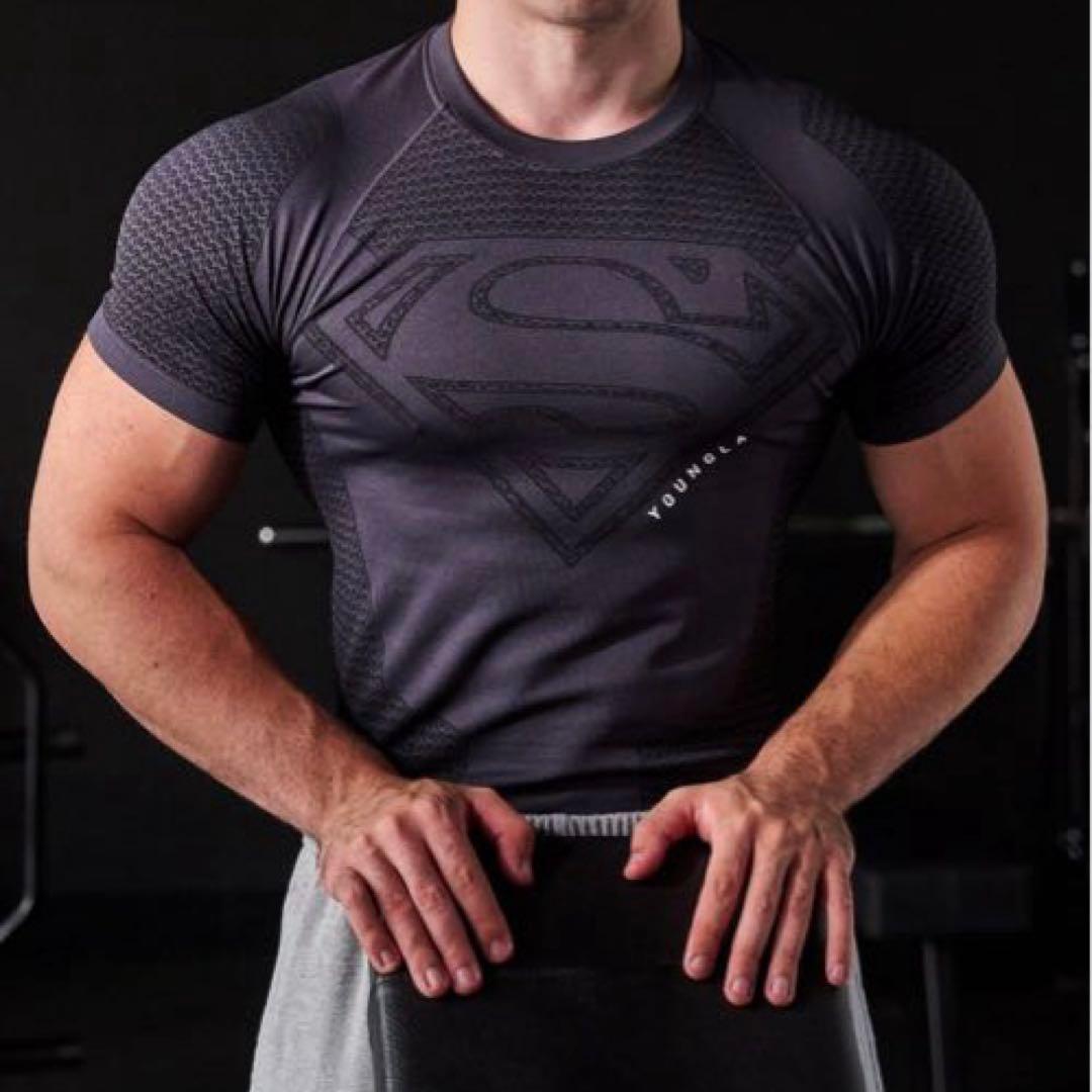 け*ん様  スーパーマン コンプレッションウェア M チャコール