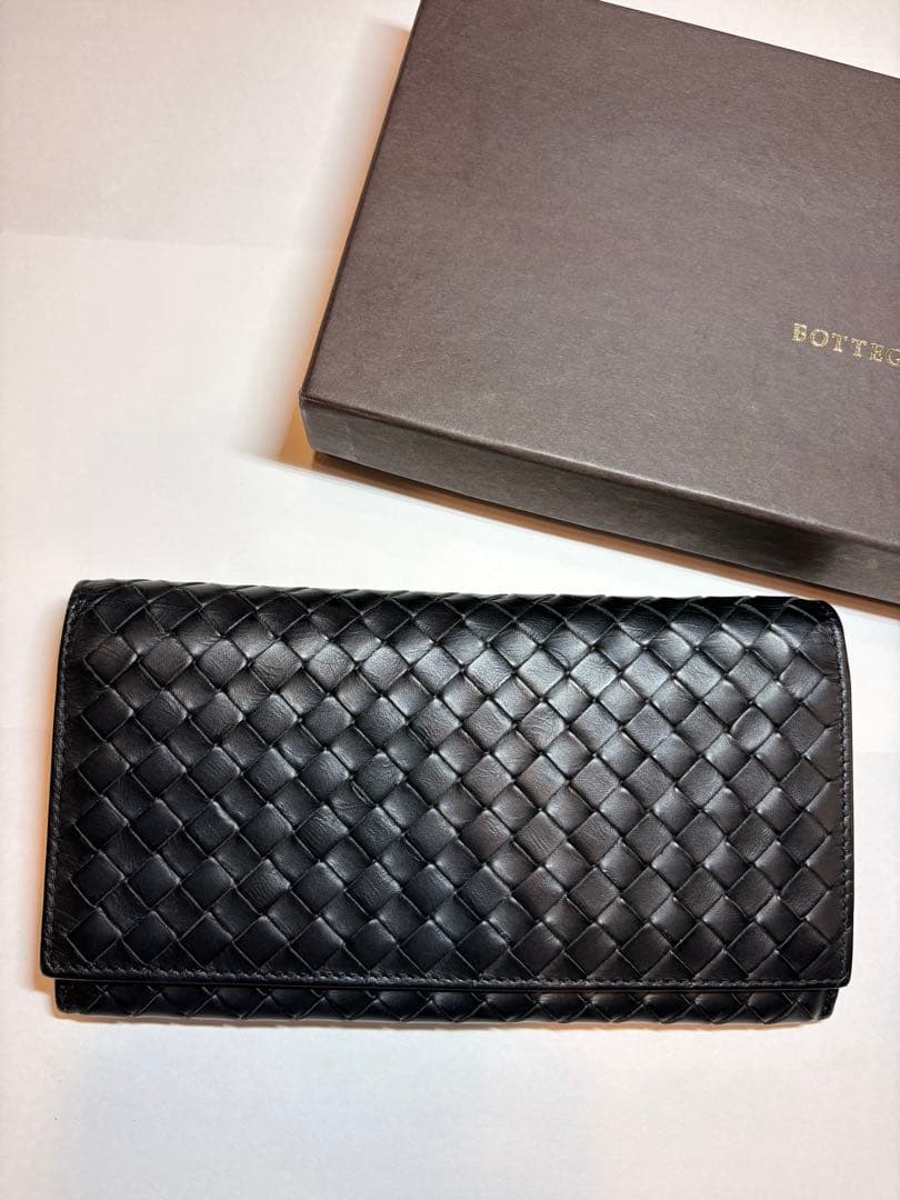 【週末値下げ】Bottega Veneta ブラック 長財布