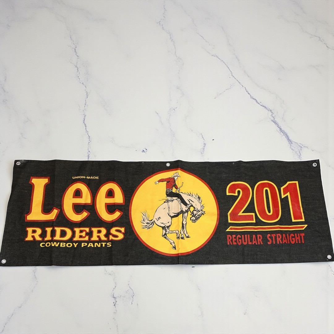 非売品 ヴィンテージ 90s Lee 大型 デニムバナー タペストリー 壁掛け