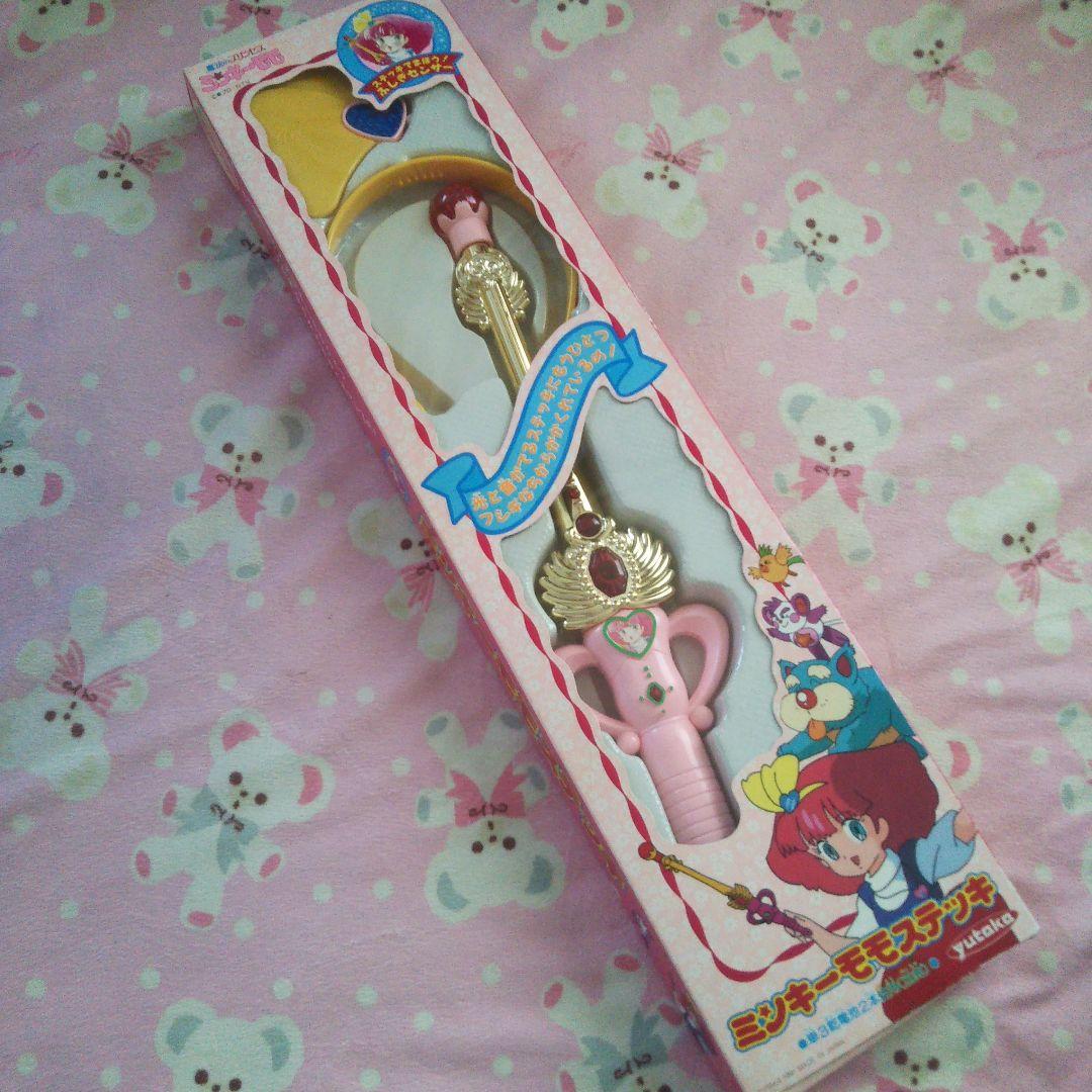 美品レアミンキーモモステッキカチューシャセットおもちゃ変身魔法少女