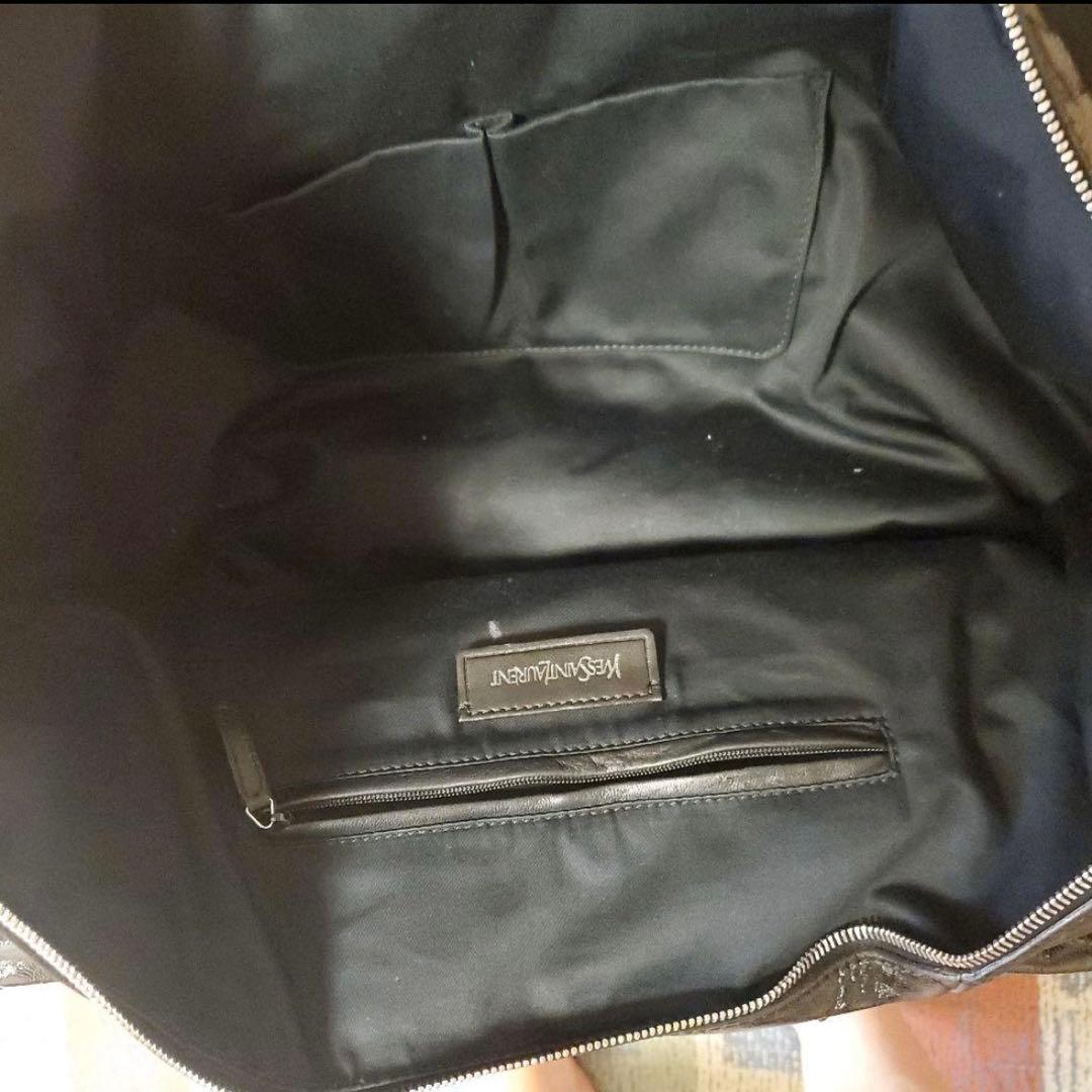 イヴサンローランイージーボストンバッグパテントレザー ブラック