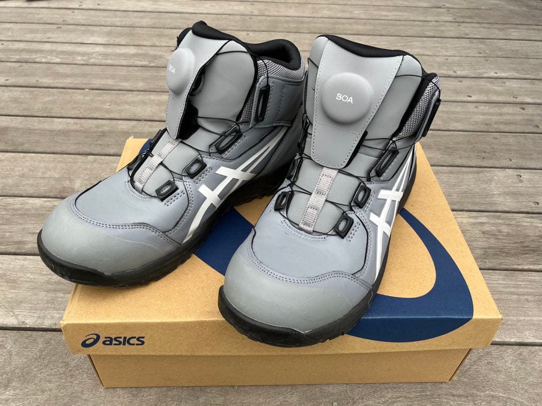 asics アシックスBOAシステム安全靴 グレー
