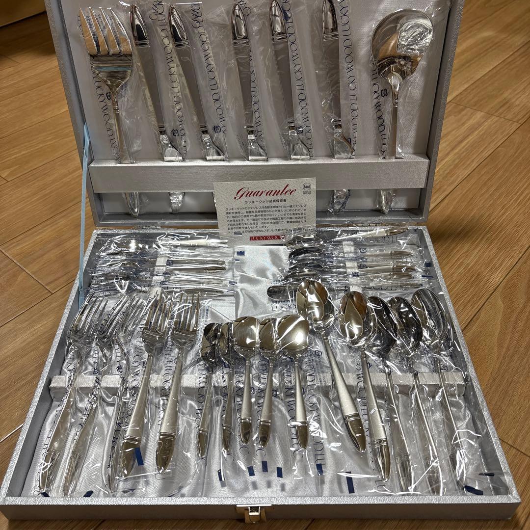 LUCKYWOOD カトラリーセット 日本製 LUCKYWOOD (ラッキーウッド) カトラリーセット 36P｜トレファクONLINE