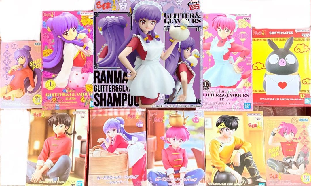 10点　らんま1/2 フィギュア　シャンプー　グリッターアンドグラマラス　他