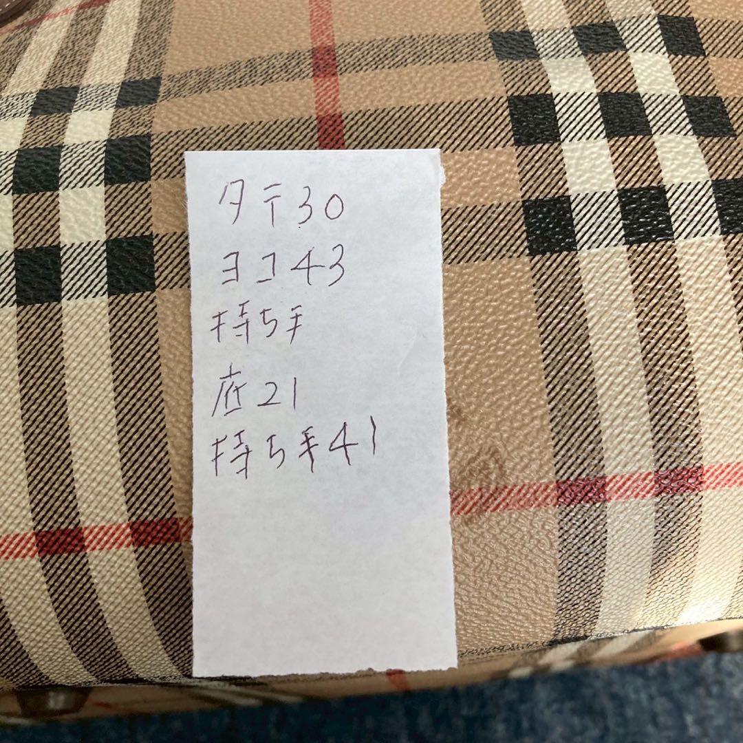 バーバリー 2way ボストンバッグ ノバチェック シャドーホースロゴ