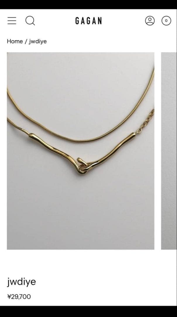 GAGAN jwdiye シルバー925ネックレ
