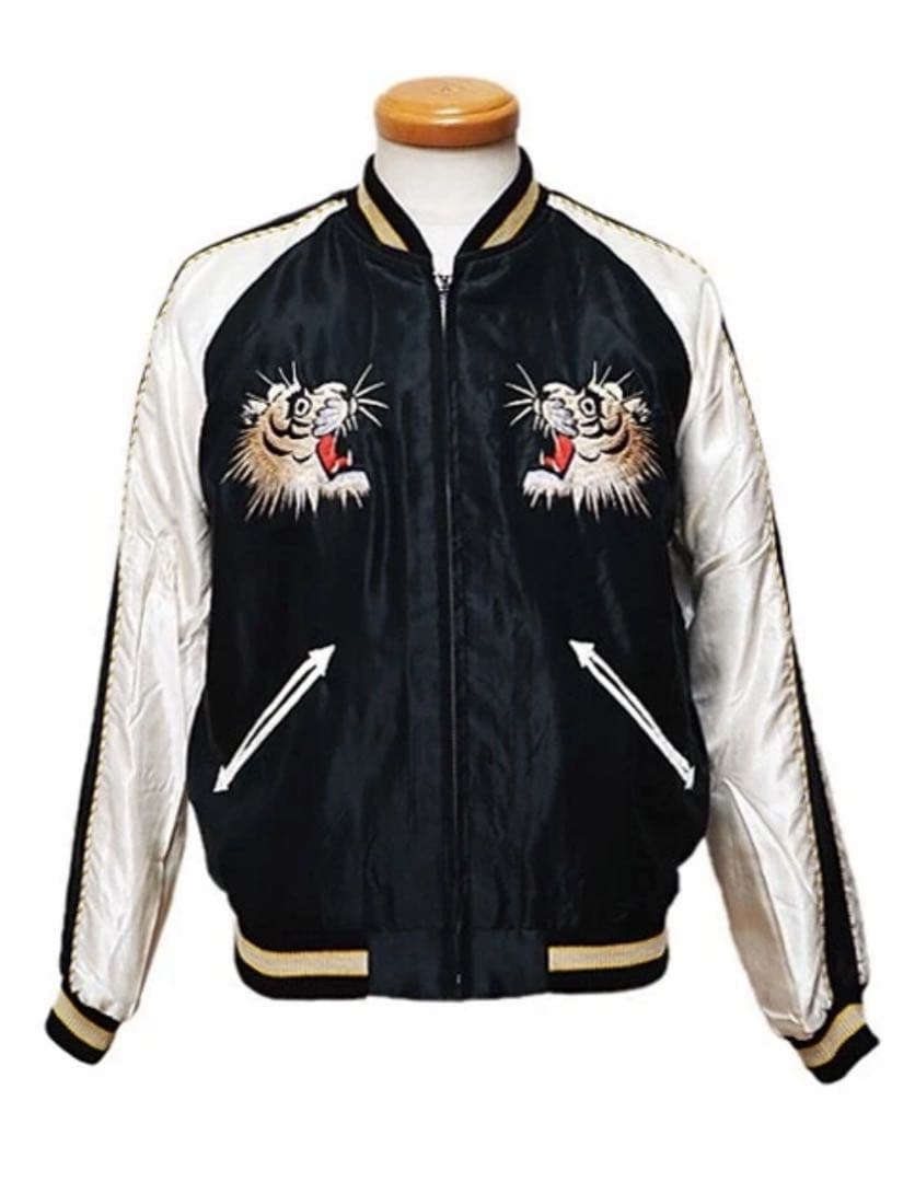 虎刺繍 スカジャン Japan製