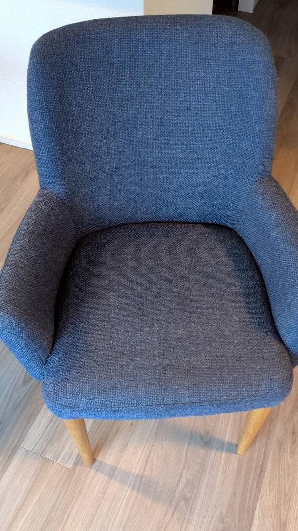 椅子 IDEE LIEVRE ARM CHAIR Navy Natural Legs