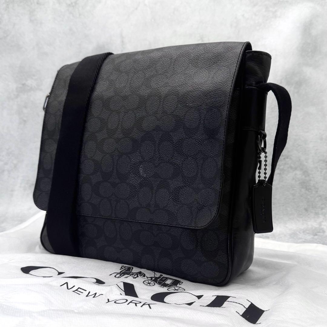 COACH コーチ メッセンジャーバッグ PVC メトロポリタン クロスボディ