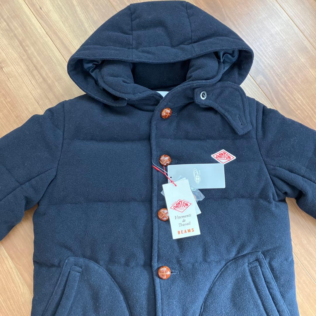 BEAMS 別注 DANTON ダントン ダウンジャケット ネイビー 34