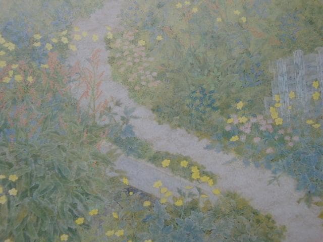 西垣勉、【小径】、希少な額装用画集画、新品高級額 額装付、状態良好