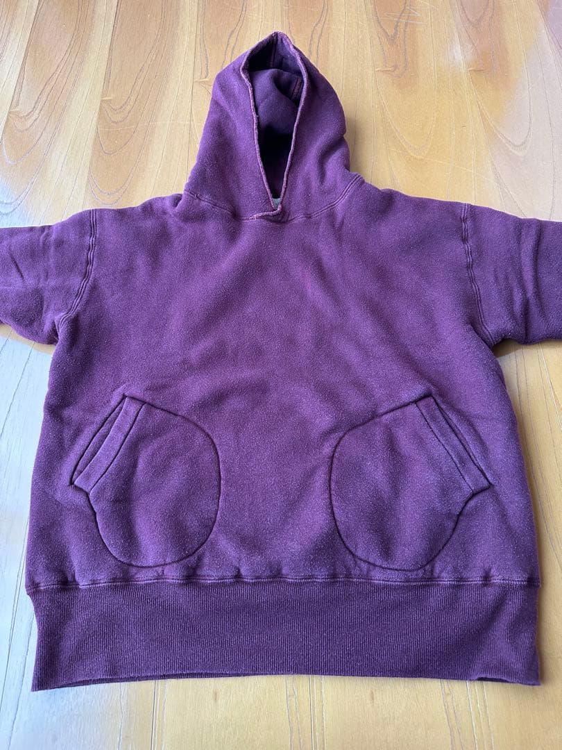 へラーズカフェ ダブルフェイス パーカ ボクシンググローブポケット