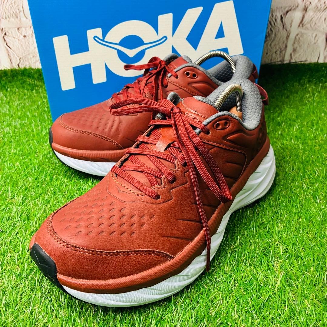 【新品】HOKA ONEONE M BONDI SR レザー 本革 厚底 26