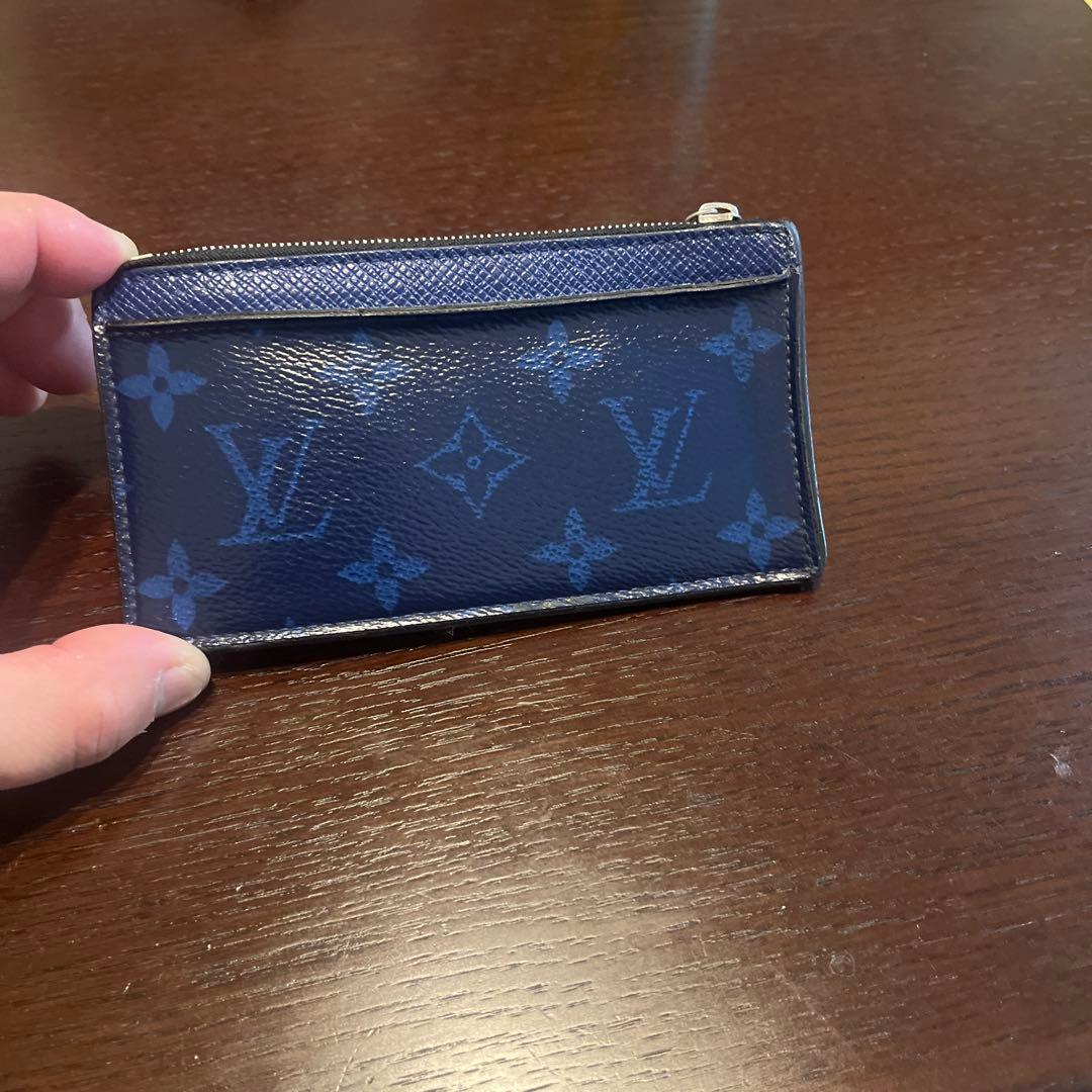 ルイヴィトン　フラグメントケース　カードホルダー　タイガラマ　コバルト