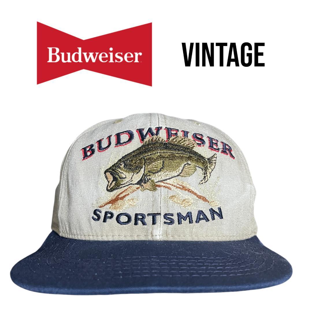 【はとまる】Budweiser　バドワイザー　SPORTSMAN　キャップ 送料無料 90s バドワイザー Budweiser トラッカー CAP キャップ USA製