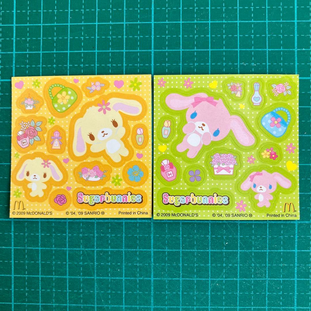 平成レトロ シュガーバニーズ シール マクドナルド コラボ - メルカリ