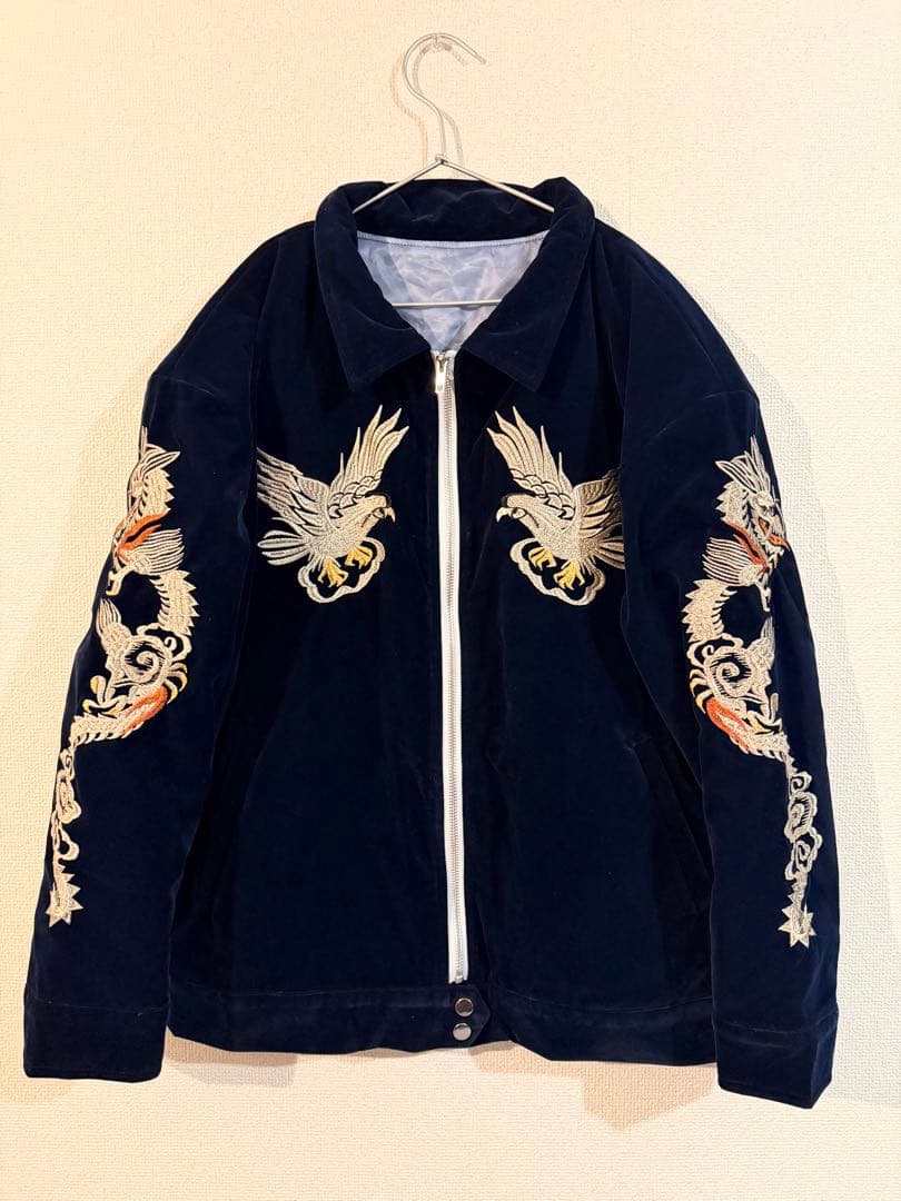 50s スーベニアジャケット スカジャン　別珍 ベルベット レプリカ 50s スーベニアジャケット スカジャン 別珍 ベルベット レプリカの通販