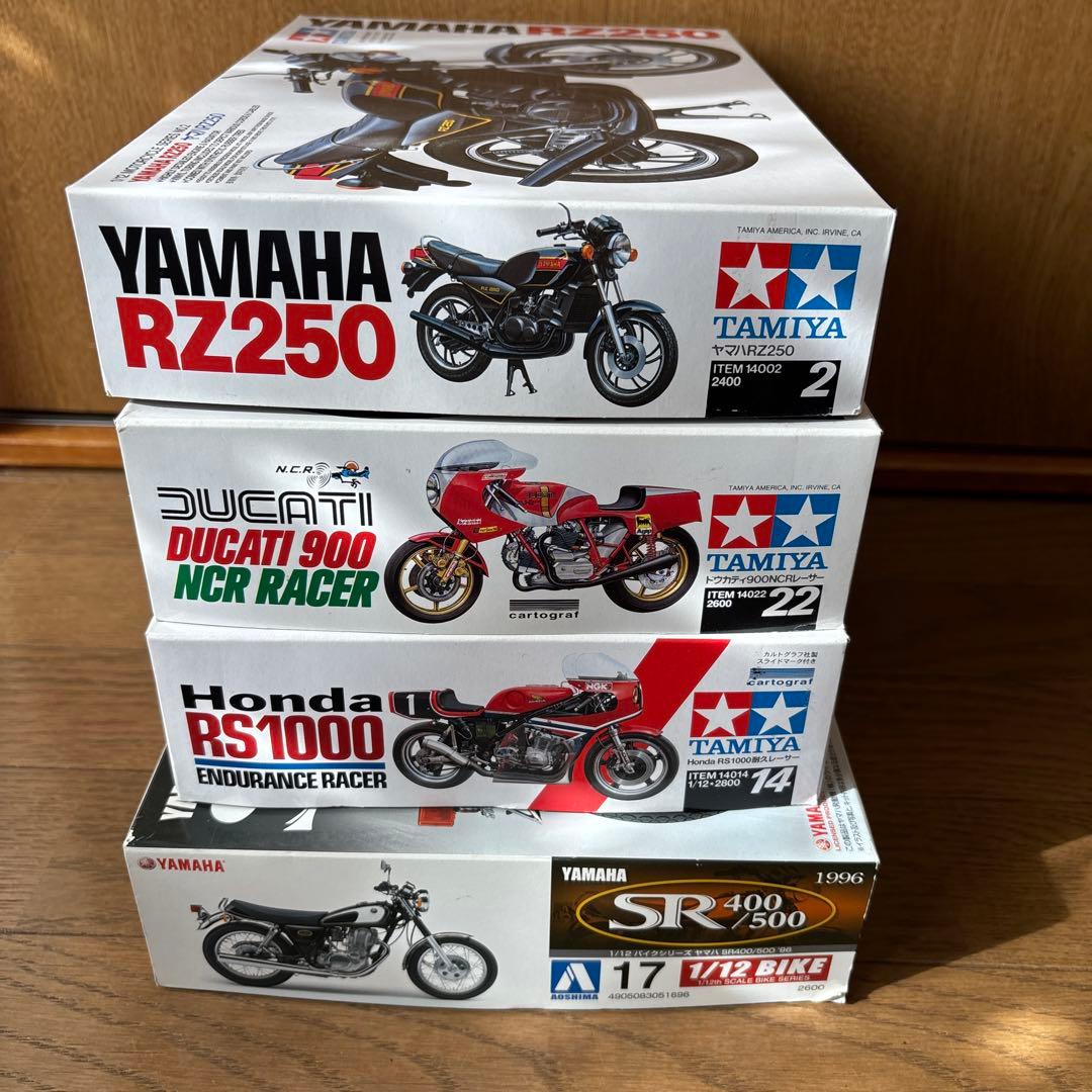 TAMIYA ドゥカティ900他　バイクプラモデルセット 4点　未組立