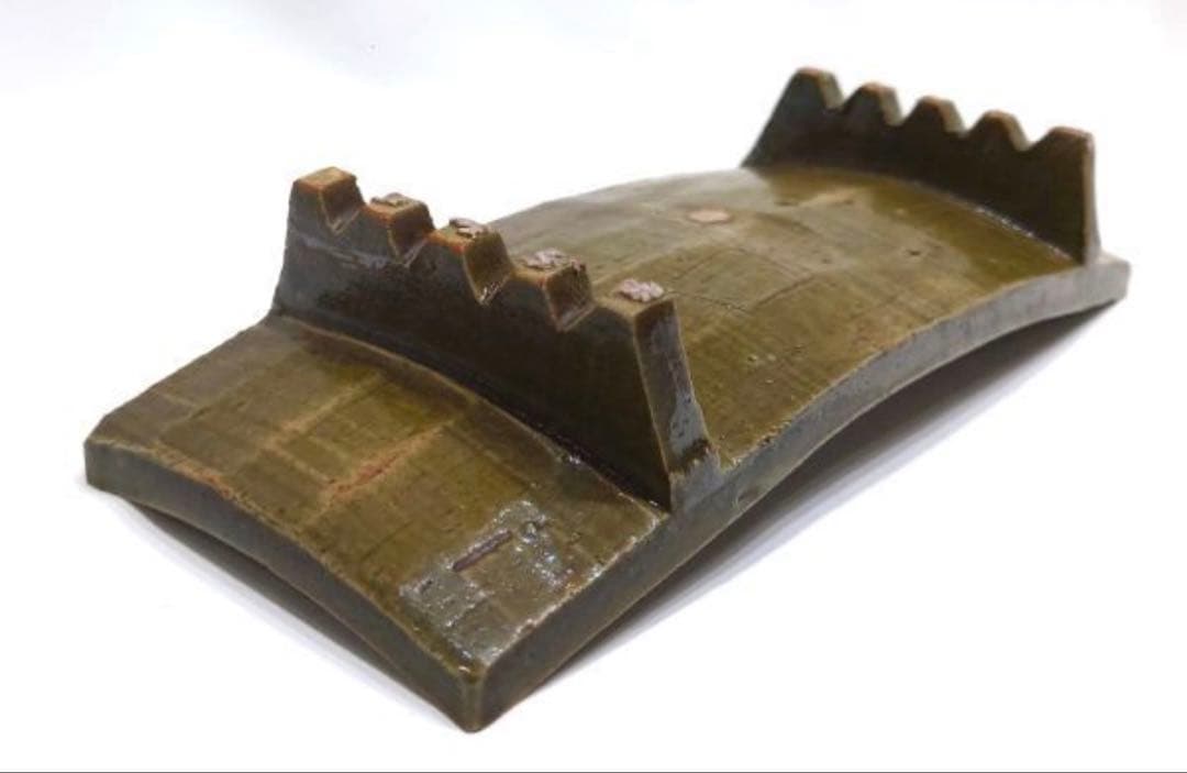 北大路魯山人 織部 櫛目 台皿 俎板皿 - メルカリ