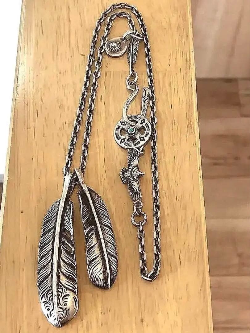 アリゾナフリーダム　フェザー　ネックレス　チェーン全長54cm