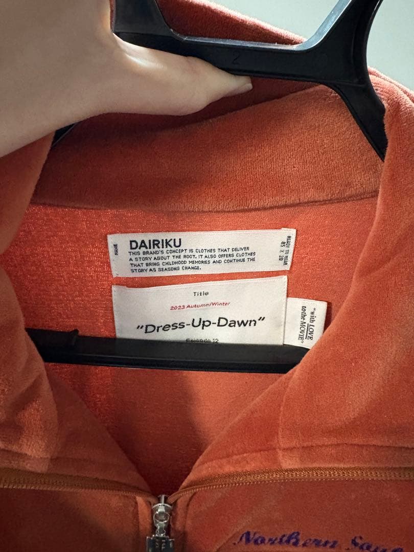 <美品> DAIRIKU Dress-Up-Dawn ベロアジャケット M 美品> DAIRIKU Dress-Up-Dawn ベロアジャケット M - メルカリ