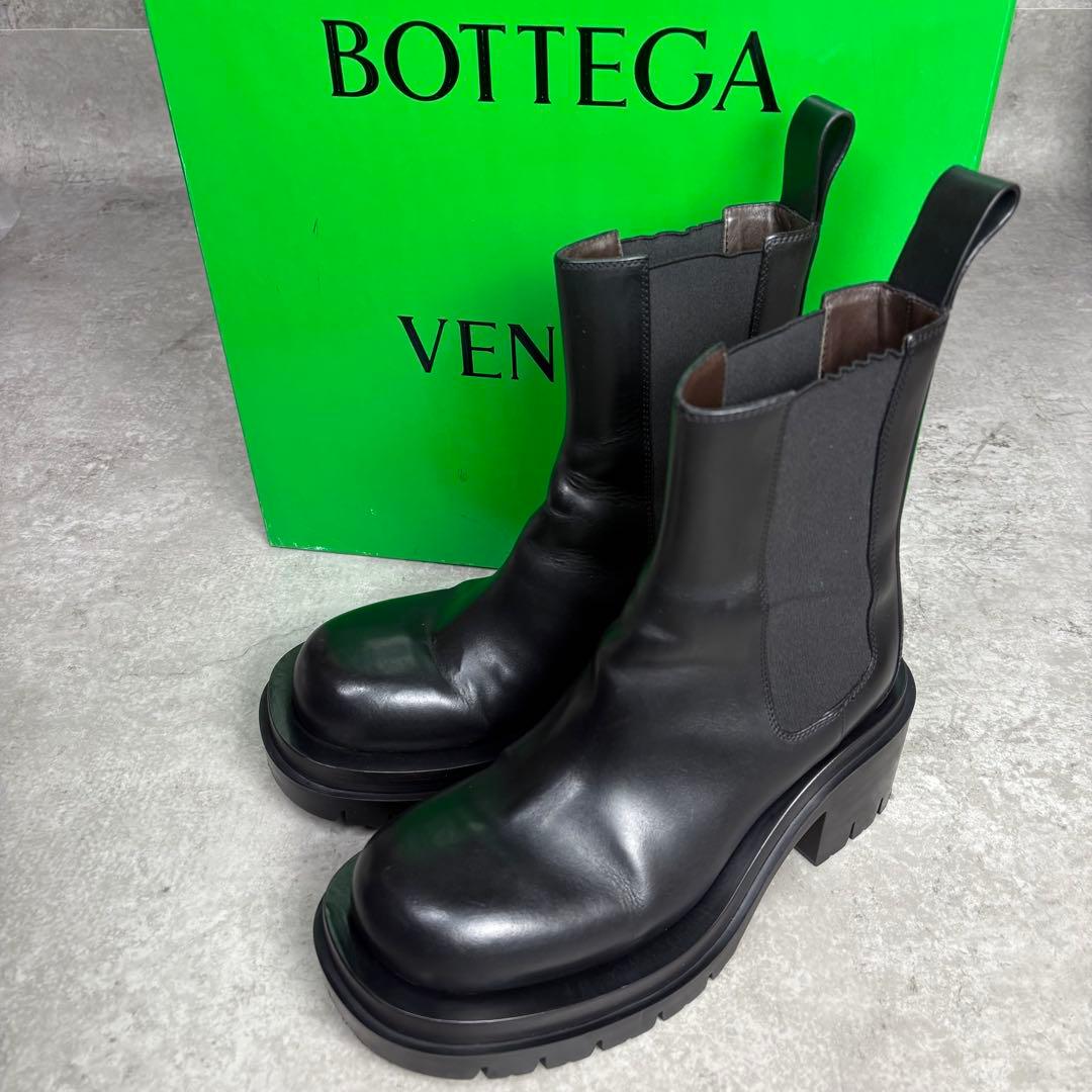 ボッテガヴェネタ ラグブーツ サイドゴア 厚底 チャンキーヒール