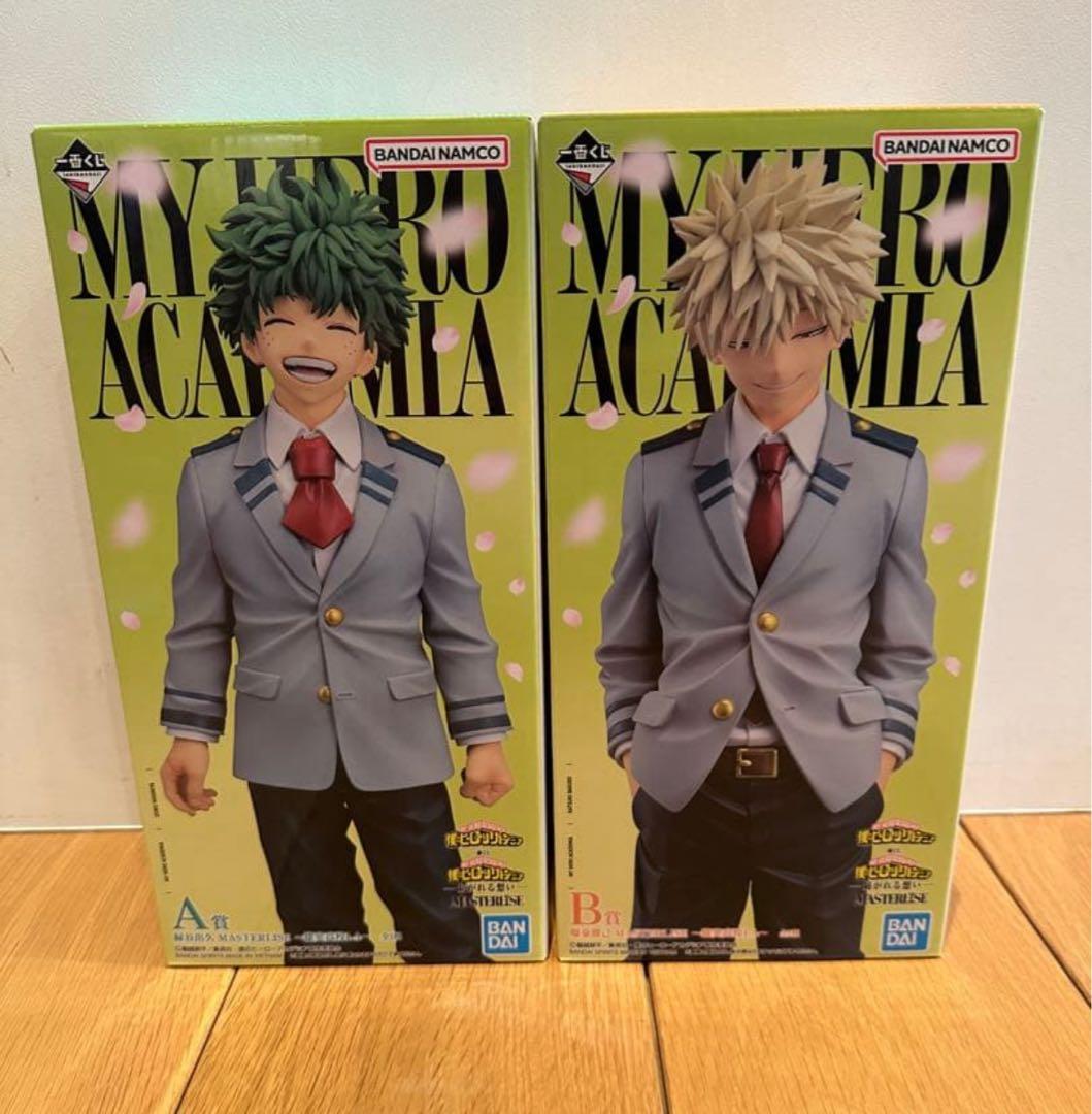 一番くじ　紡がれる想い　A賞 B賞 緑谷出久　爆豪勝己　フィギュア　2点セット