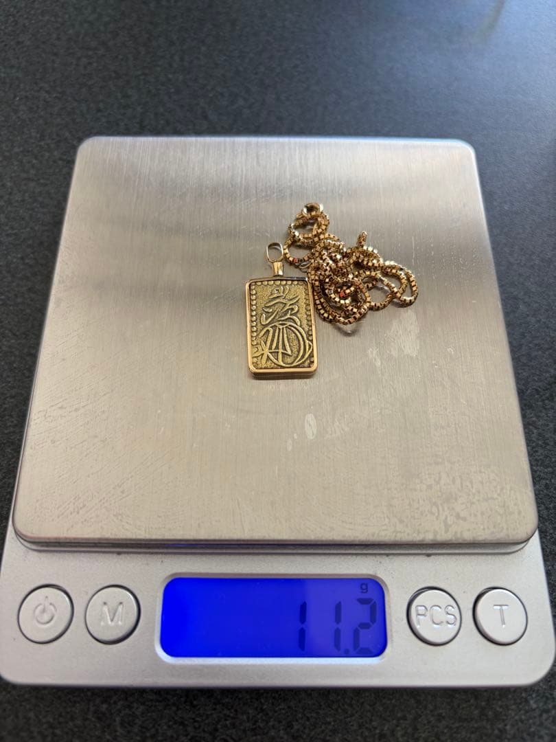 二分金 18金 K18 ネックレス 刻印あり