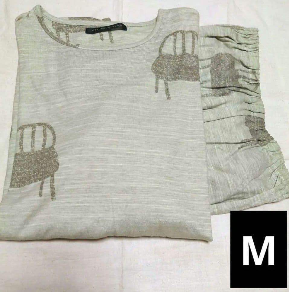 新品タグ付き　高級 マタノアツコ　パジャマ ルームウェア カーキ M