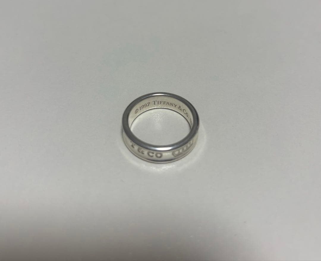 【美品】ティファニー ナロー 1837 リング SV925 18号 正規品